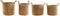 Basket spelset DKD Home Decor Jute (4 pcs)