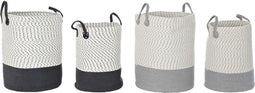 Basket spelset DKD Home Decor Katoen (40 x 40 x 52 cm) (2 Stuks)