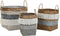 Basket spelset DKD Home Decor Katoen Bamboe Boho (49 x 49 x 57 cm)