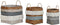 Basket spelset DKD Home Decor Katoen Bamboe Boho (49 x 49 x 57 cm)