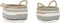 Basket spelset DKD Home Decor Katoen Jute (30 x 30 x 20 cm)