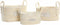 Basket spelset DKD Home Decor Katoen Vezel (34 x 23 x 20 cm)