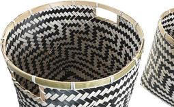 Basket spelset DKD Home Decor Koloniaal Bamboe (40 x 40 x 39 cm)