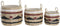 Basket spelset DKD Home Decor Koloniaal Vezel (30 x 30 x 25 cm)