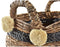 Basket spelset DKD Home Decor Koloniaal Vezel (31 x 31 x 33 cm)