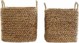 Basket spelset DKD Home Decor Natuurlijk Bruin Boho