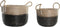 Basket spelset DKD Home Decor Natuurlijk Grijs Zeegras (41 x 25 x 42 cm) (2 Onderdelen)