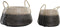 Basket spelset DKD Home Decor Natuurlijk Grijs Zeegras (52 x 52 x 44 cm) (2 pcs)