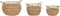 Basket spelset DKD Home Decor Natuurlijk Metaal Polyethyleen 38 x 38 x 34 cm 38 x 38 x 27 cm 3 Onderdelen