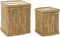 Basket spelset DKD Home Decor Natuurlijk Touw Bamboe (46 x 46 x 55 cm)