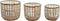 Basket spelset DKD Home Decor Natuurlijke Vezel (39 x 39 x 32 cm)