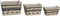 Basket spelset DKD Home Decor Polyester Koloniaal Vezel (38 x 26 x 24 cm)