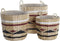 Basket spelset DKD Home Decor Polyester Koloniaal Vezel (38 x 38 x 36 cm)