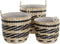Basket spelset DKD Home Decor Polyester Koloniaal Vezel (38 x 38 x 36 cm)