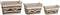 Basket spelset DKD Home Decor Polyester Koloniaal Vezel (39 x 27 x 24 cm)