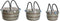Basket spelset DKD Home Decor Polyester Pompons 43 x 43 x 43 cm Zeegras