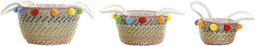 Basket spelset DKD Home Decor Polyester Pompons (57 x 45 x 42,5 cm)