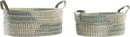 Basket spelset DKD Home Decor Tropisch (45 x 35 x 18 cm)