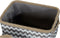 Basket spelset DKD Home Decor Wit Grijs Jute Zig-zag Boho 36 x 31 x 20 cm 3 Onderdelen