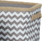 Basket spelset DKD Home Decor Wit Grijs Jute Zig-zag Boho 36 x 31 x 20 cm 3 Onderdelen