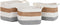 Basket spelset DKD Home Decor Wit Natuurlijke Vezel 36 x 27 x 27 cm 3 Onderdelen