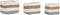 Basket spelset DKD Home Decor Wit Natuurlijke Vezel 36 x 27 x 27 cm 3 Onderdelen