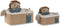 Basket spelset Home ESPRIT Groen Natuurlijk 40 x 32 x 27 cm (2 Onderdelen)