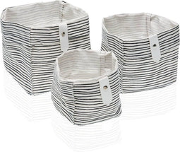 Basket spelset Textiel Polyester (3 Onderdelen) (14 x 14 x 14 cm)