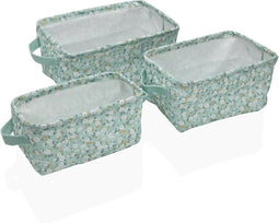 Basket spelset Versa Bellis Textiel 18 x 14 x 28 cm 28 x 18 x 14 cm