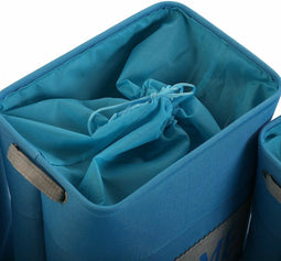 Basket spelset Versa Home Blauw Textiel (30 x 40 x 45 cm) (6 Onderdelen)