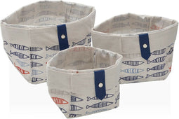 Basket spelset Versa Vissen Polyester 14 x 14 x 14 cm Textiel
