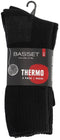 Basset Wollen Thermo Werksokken 2-Pack - Antraciet - Maat: 47-50