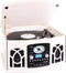 NR-620 stereo-systeem platenspeler MP3-opname zwart Houten behuizing