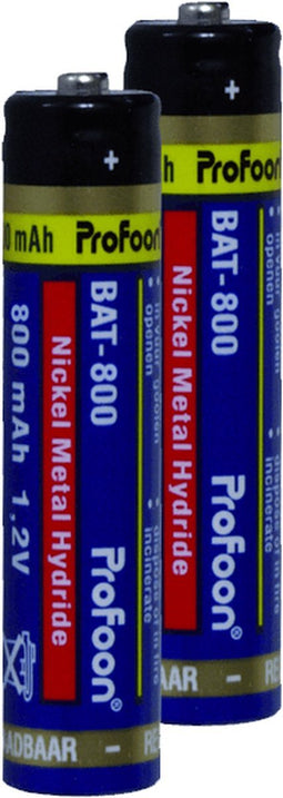BAT-800 Profoon DECT Rechargeable NiMH AAA Batterij 800 mAh (25 stuks)