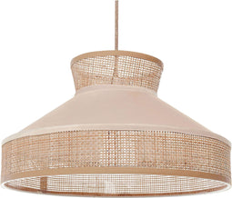 BATALI - Hanglamp - Beige/Naturel - Rotan