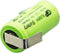 Batterij 2 / 3AA NiMH-batterij met soldeerplaatje Z-vorm 650mAh