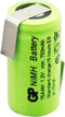 Batterij 2 / 3AA NiMH-batterij met soldeerplaatje Z-vorm 650mAh