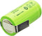 Batterij 2 / 3AA NiMH-batterij met soldeerplaatje Z-vorm 650mAh