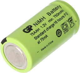 Batterij 2 / 3AA NiMH-batterij zonder soldeertag, ca. 14x29mm