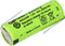 Batterij 2 / 3AAA NiMH-batterij met Z-vormige soldeerlip