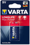 Batterij 9V Varta Alkaline Max Power