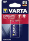Batterij 9V Varta Alkaline Max Power