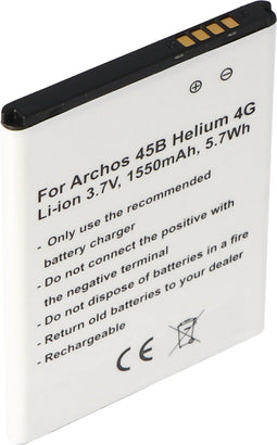 Batterij alleen geschikt voor de Archos 50c Neon batterij AC1850A, 45 Helium 4G, 45b Helium 4g