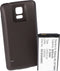 Batterij alleen geschikt voor Samsung Galaxy S5 met 5600 mAh met extra cover zwart