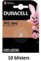 Batterij Duracell knoopcel 1x392/384 alkaline Ø7 - 9mm 1 - 5V-45mAh - 10 stuks