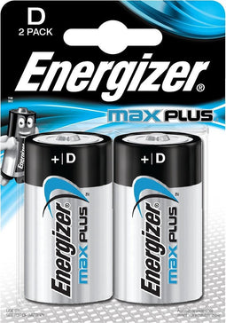 Batterij energizer max plus d alkaline 2st