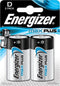 Batterij energizer max plus d alkaline 2st