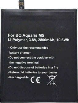 Batterij geschikt voor BQ Aquaris M5 batterij BQ Aquaris 3120