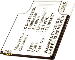 Batterij geschikt voor de Alcatel TLi014C7 batterij Alcatel One Touch Pixi First, OT-4024, OT-4024D, OT-4024X