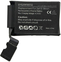 Batterij geschikt voor de Apple iWatch 2 38 mm Li-Polymer batterij A1760, 3,77 V, 273 mAh, 1,0 Wh, ingebouwd, zonder gereedschap